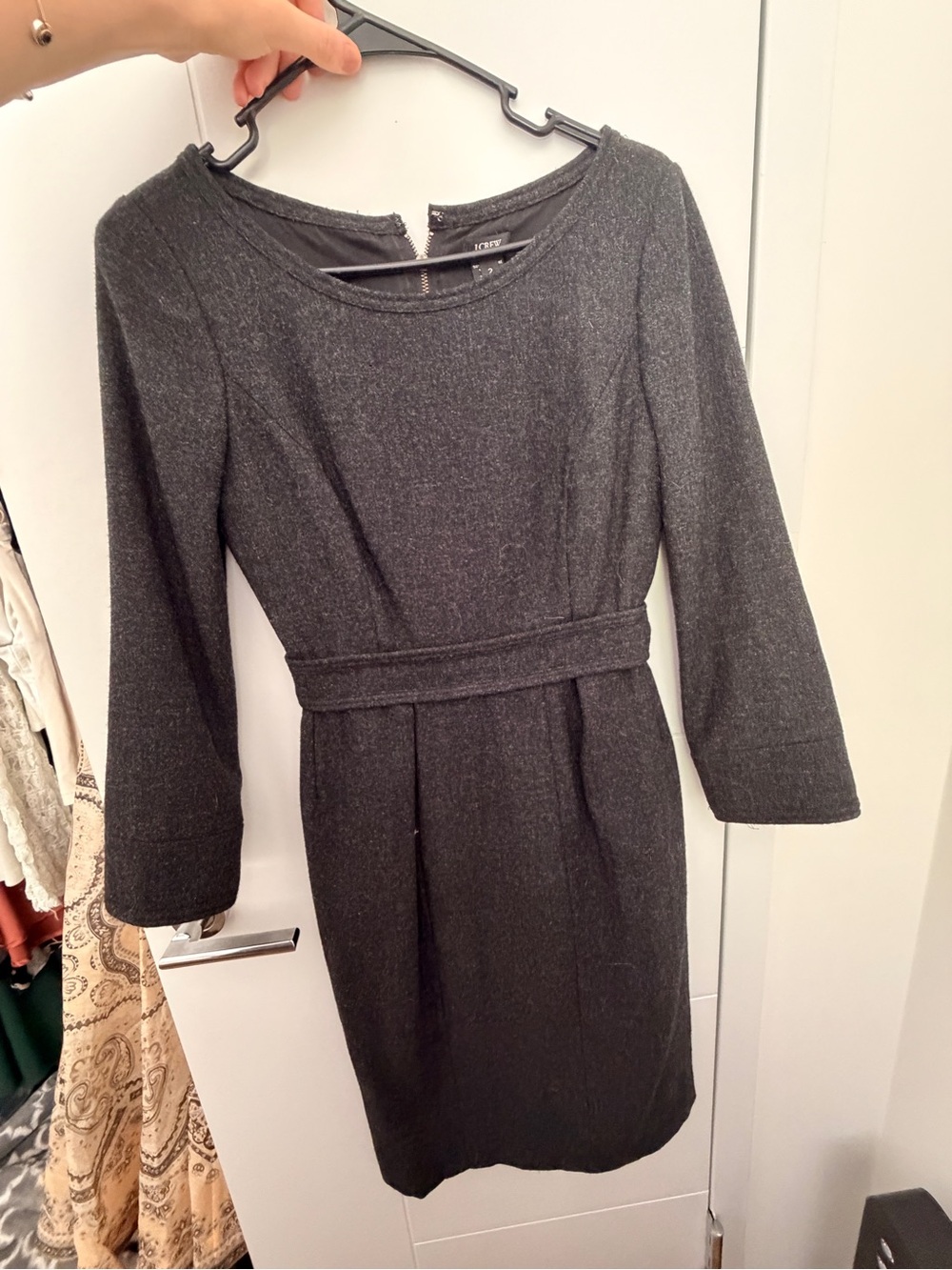 Classic Black Dress with Belt